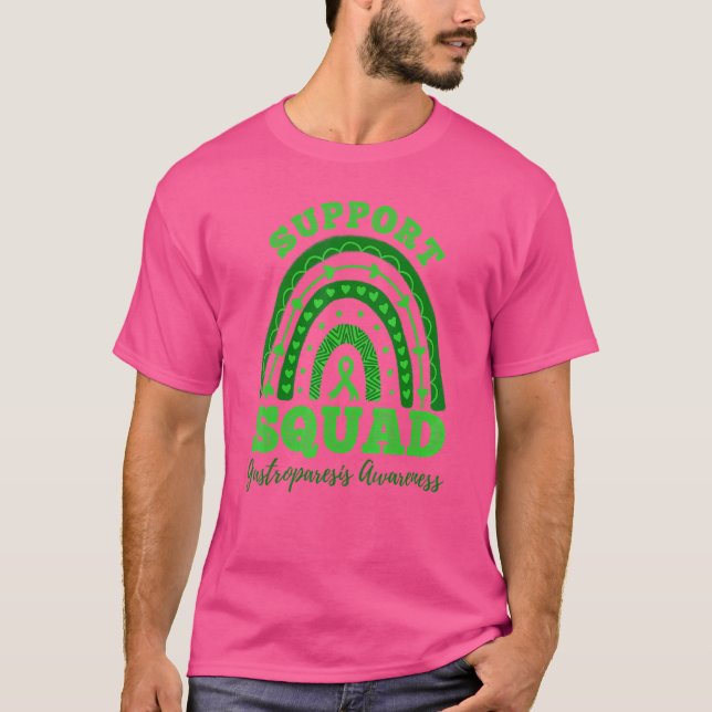 Support Squad Stomach Paralysis Gastroparesis Awar T-Shirt (Front)