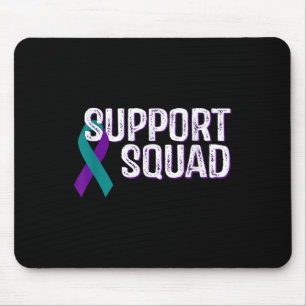 Support Squad Suicide Prevention Awareness Ribbon Mouse Pad