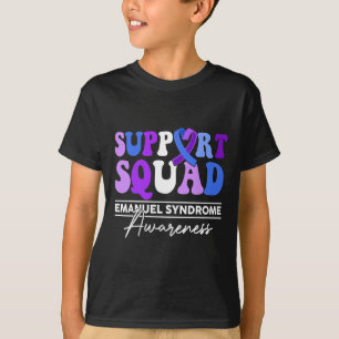 Support Squad Sunflower Hair Emanuel Syndrome Gift T-Shirt