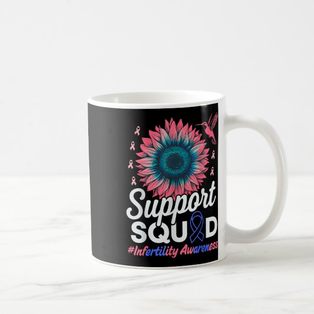Support Squad Sunflower Warrior Infertility Awaren Coffee Mug (Right)