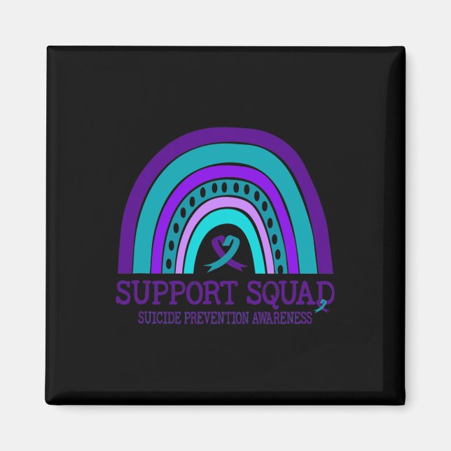 Support Squad Support Rainbow Suicide Prevention A Magnet (Front)