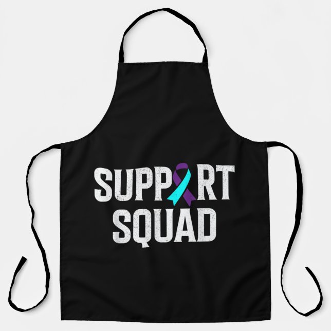 Support Squad Support Suicide Prevention Awareness Apron (Front)