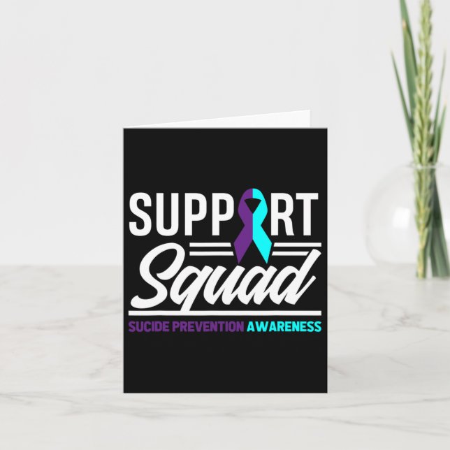 Support Squad Support Suicide Prevention Awareness Card (Front)
