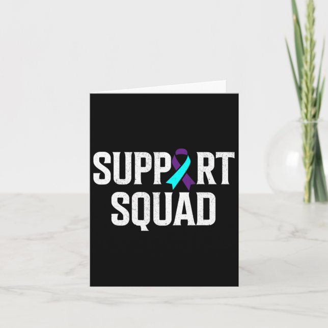 Support Squad Support Suicide Prevention Awareness Card (Front)
