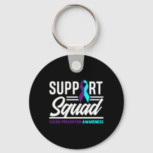 Support Squad Support Suicide Prevention Awareness Key Ring
