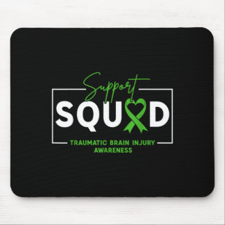 Support Squad TBI Traumatic Brain Injury Awareness Mouse Pad