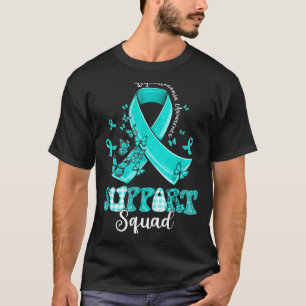 Support Squad Teal Ribbon Butterfly Dysautonomia A T-Shirt