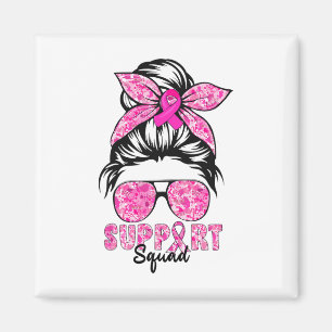 Support Squad Team Breast Cancer Awareness Warrior Magnet