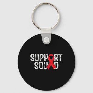 Support Squad Tee Blood Cancer Awareness  Key Ring