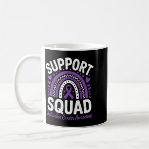 Support Squad Testicular Cancer Awareness Purple Coffee Mug