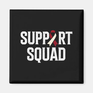 Support Squad Throat Oral Head Neck Cancer Magnet