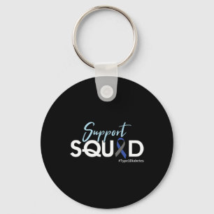Support Squad - Type 1 Diabetes Awareness Key Ring