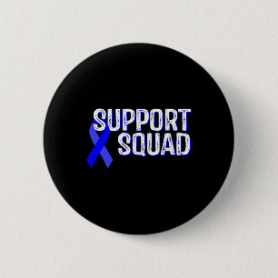 Support Squad Warrior Alopecia Areata Awareness  6 Cm Round Badge