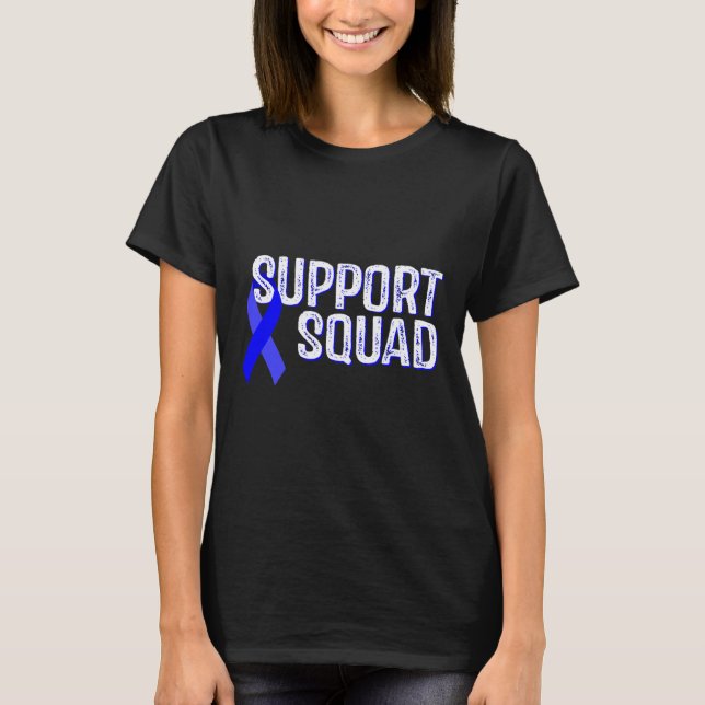 Support Squad Warrior Alopecia Areata Awareness  T-Shirt (Front)