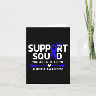 Support Squad Warrior Alopecia Awareness Feather  Card