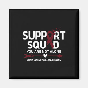 Support Squad Warrior Brain Aneurysm Awareness Fea Magnet