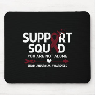 Support Squad Warrior Brain Aneurysm Awareness Fea Mouse Pad
