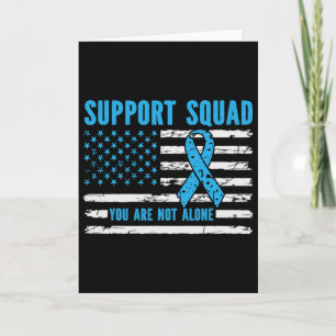 Support Squad You Are Not Alone Diabetes Awareness Card
