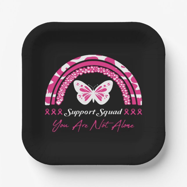 Support Squad You Are Not Alone Paper Plate (Front)