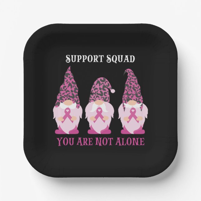 Support Squad You Are Not Alone Paper Plate (Front)