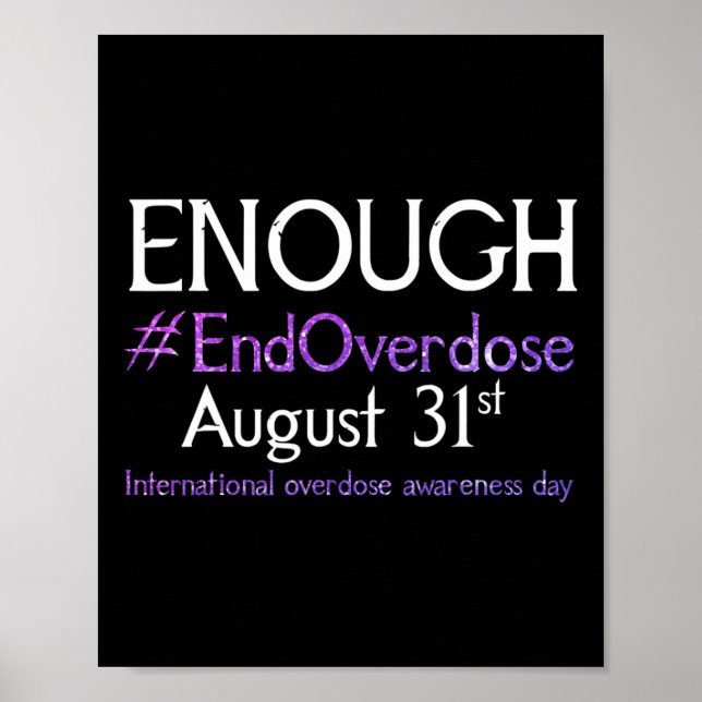 Support Stop Overdose International Overdose Aware Poster (Front)