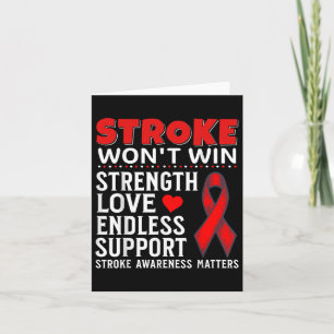 Support Stroke Awareness Gifts Brain Attack Stroke Card
