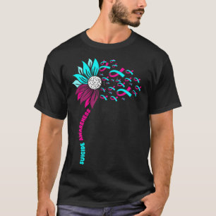Support Suicide Awareness Flower Suicide Preventio T-Shirt