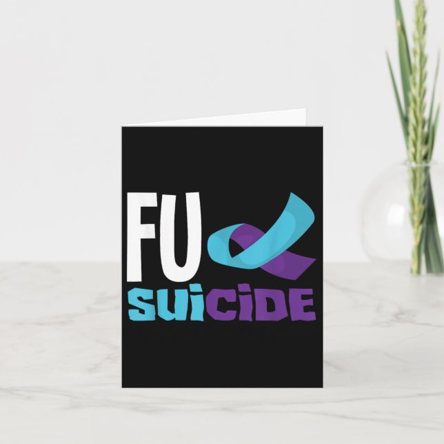 Support Suicide Prevention Awareness Suicide Aware Card (Front)