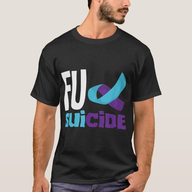 Support Suicide Prevention Awareness Suicide Aware T-Shirt (Front)