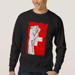 support Switzerland Soccer flag Ball 2022 for foot Sweatshirt