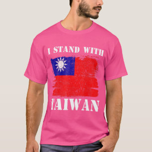 Support Taiwan I Stand With Taiwan Flag Taiwanese T-Shirt
