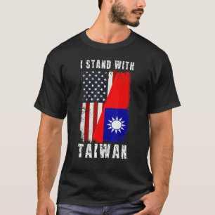 Support Taiwan I Stand With Taiwan Taiwanian Flag T-Shirt