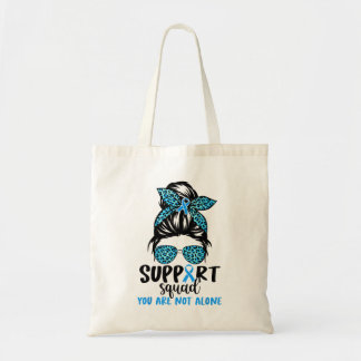 Support Team Blue Warrior Diabetes Awareness Tote Bag
