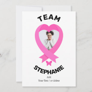 Support Team Breast Cancer Awareness With Message Invitation