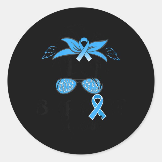 Support Team Diabetes Awareness T1d Classic Round Sticker (Front)