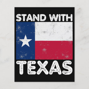 Support Texas I Stand With Texas Texan Flag
