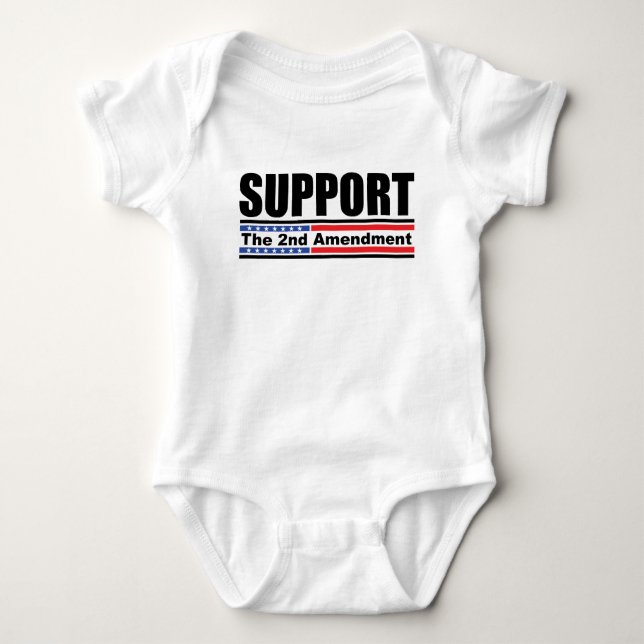Support the 2nd Amendment Baby Bodysuit (Front)