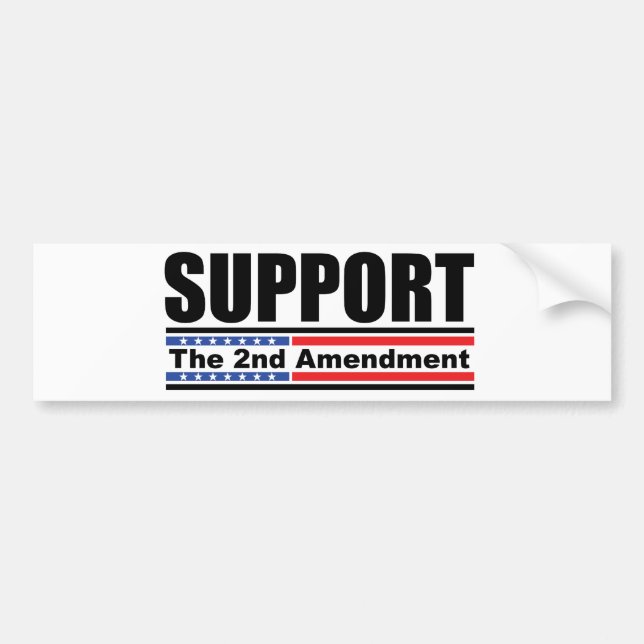 Support the 2nd Amendment Bumper Sticker (Front)
