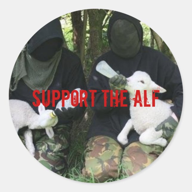 Support the ALF Classic Round Sticker (Front)