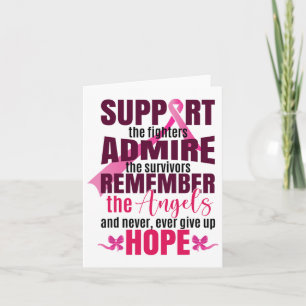 Support The Breast Cancer Fighters Breast Cancer A Card