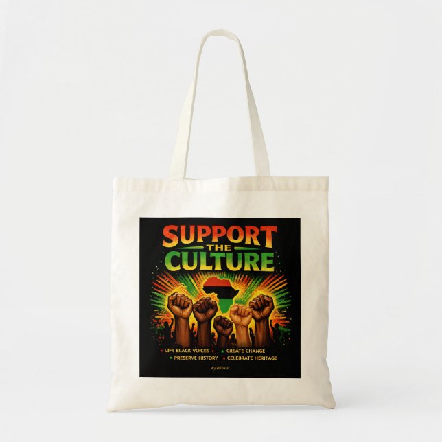 Support The Culture Tote Bag (Front)