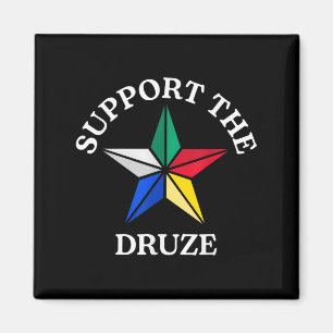 Support The Druze Traditional Druze Flag Star Cult Magnet