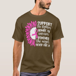 Support The Fighters Admire The Survivors  Breast  T-Shirt