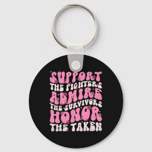 Support The Fighters Admire The Survivors Honour T Key Ring