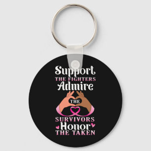 Support The Fighters Admire The Survivors Honour T Key Ring