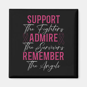 Support The Fighters Breast Cancer Awareness Month Magnet