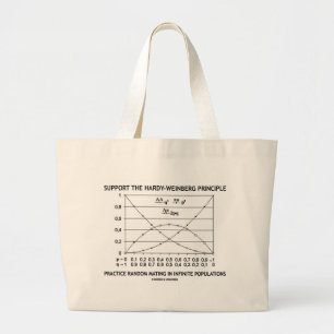 Support The Hardy-Weinberg Principle Practice Large Tote Bag