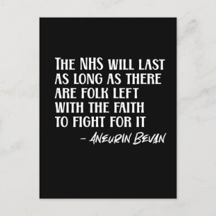 Support the NHS Aneurin Nye Bevan Proud of the NHS Postcard