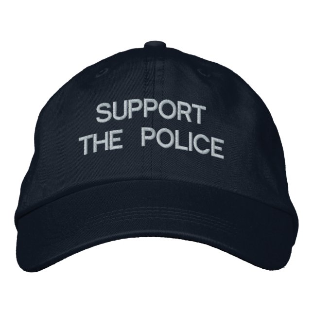 SUPPORT THE POLICE Cap by eZaZZleMan.com (Front)
