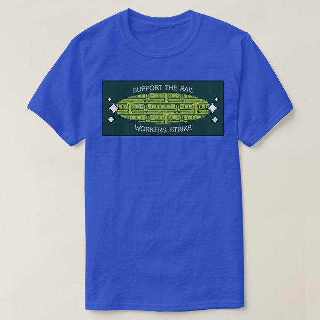 Support The Rail Workers Strike RMT T-Shirt (Design Front)